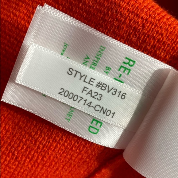 NWOT J.Crew Giselle V-neck Sweater-Blazer in Bold Red Orange Knit Cardigan XS - Picture 6 of 12